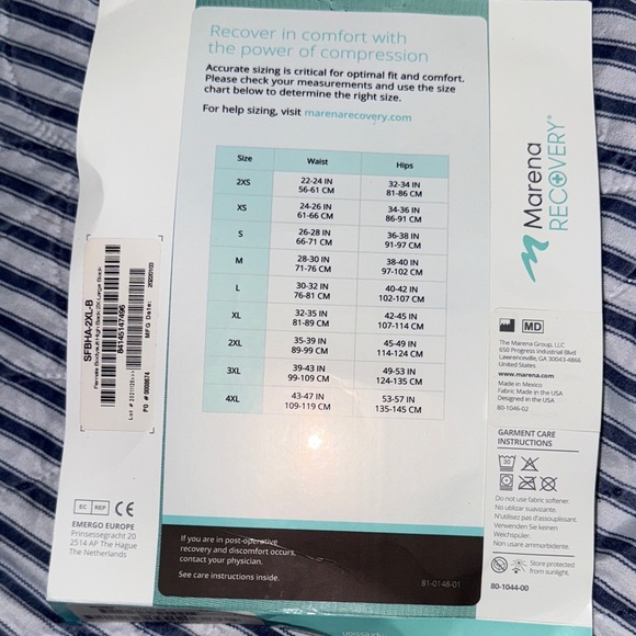 NWT Marena Recovery Black High-Back Shapewear NWT Never worn - Picture 3 of 5
